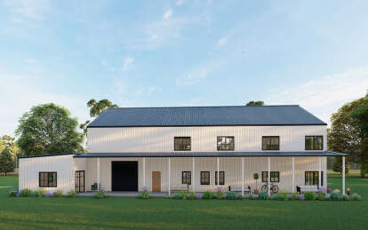 Barn House Plan #625-00032 Elevation Photo