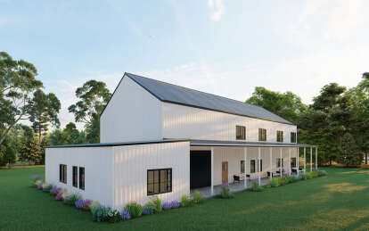 Barn House Plan #625-00032 Elevation Photo