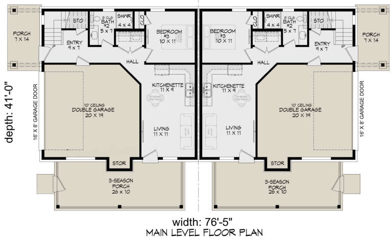 House Plan House Plan #32196 Drawing 1