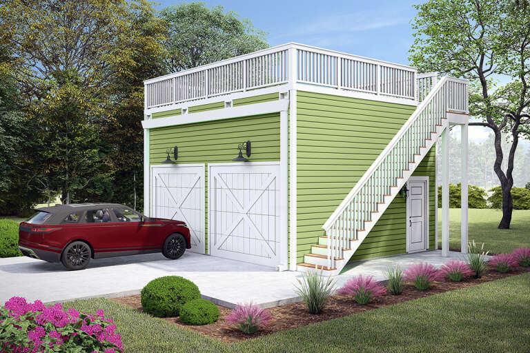 House Plan House Plan #32199 Angled Front Elevation