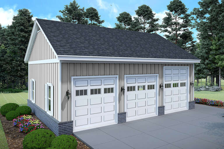 House Plan House Plan #32201 Angled Front Elevation