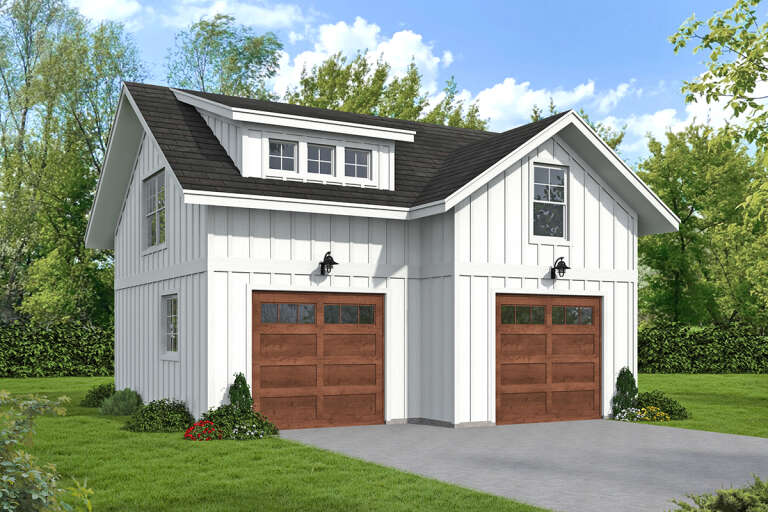 House Plan House Plan #32202 Angled Front Elevation