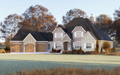 European House Plan #8318-00402 Elevation Photo