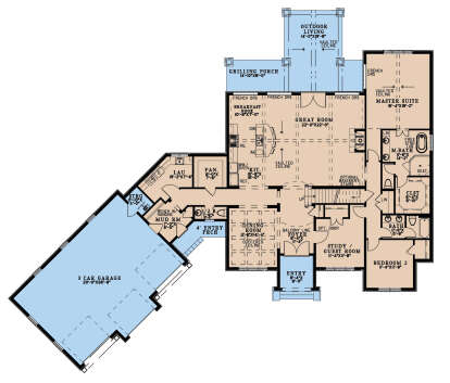 Main Floor  for House Plan #8318-00402