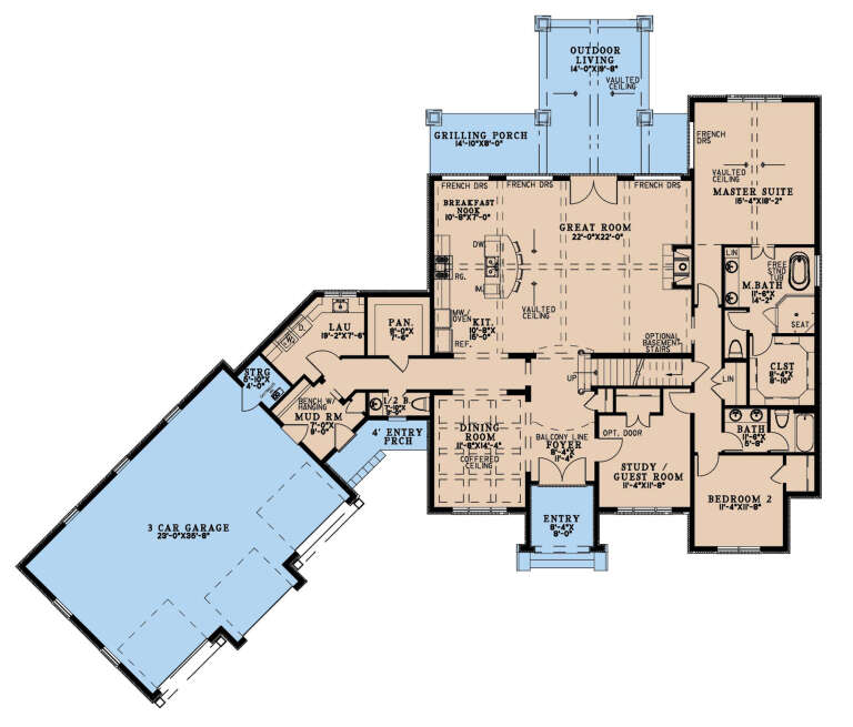 House Plan House Plan #32204 Drawing 1