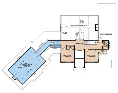 Second Floor for House Plan #8318-00402