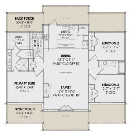 Main Floor  for House Plan #7983-00130