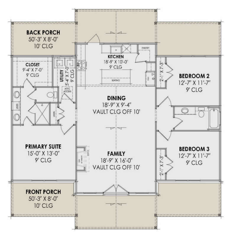 House Plan House Plan #32205 Drawing 1