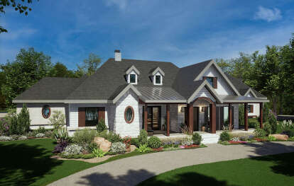 Craftsman House Plan #5445-00541 Elevation Photo