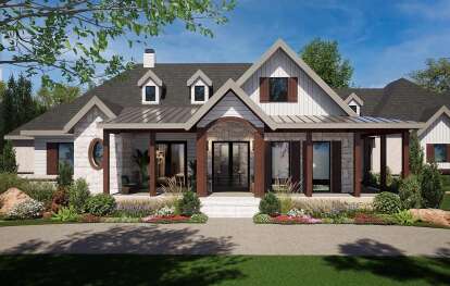 Craftsman House Plan #5445-00541 Elevation Photo
