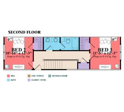 Second Floor for House Plan #1070-00363