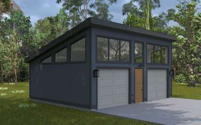 Modern House Plan #2802-00333 Elevation Photo
