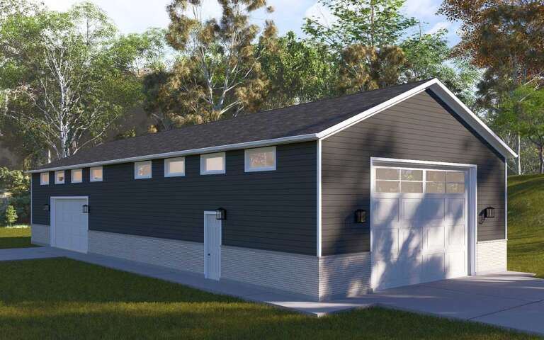 House Plan House Plan #32212 Angled Front Elevation