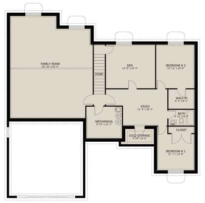 Basement for House Plan #2802-00336
