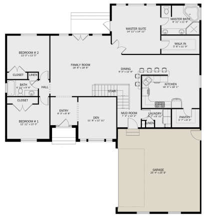 Main Floor  for House Plan #2802-00337