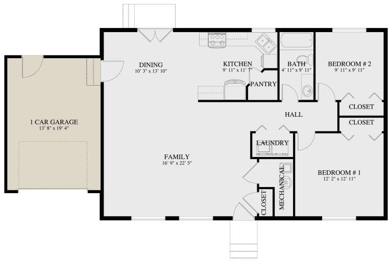 House Plan House Plan #32215 Drawing 1