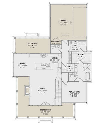 Main Floor  for House Plan #7983-00131