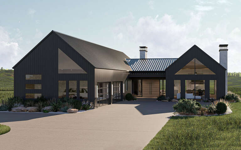 House Plan House Plan #32220 Angled Front Elevation