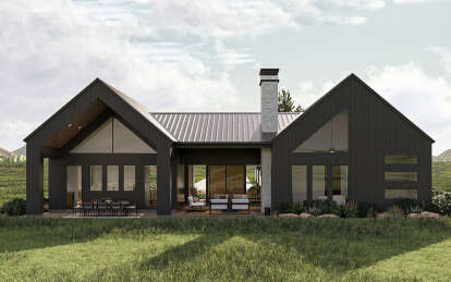 Modern Transitional House Plan #963-01087 Elevation Photo