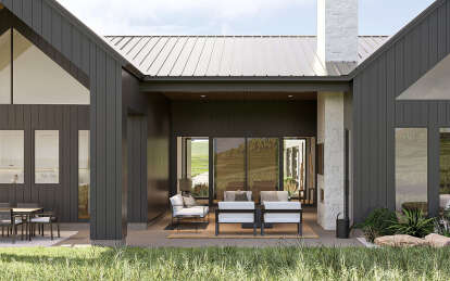 Modern Transitional House Plan #963-01087 Elevation Photo