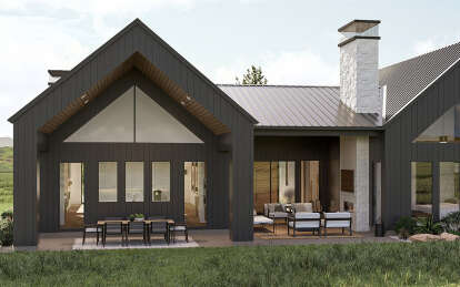 Modern Transitional House Plan #963-01087 Elevation Photo