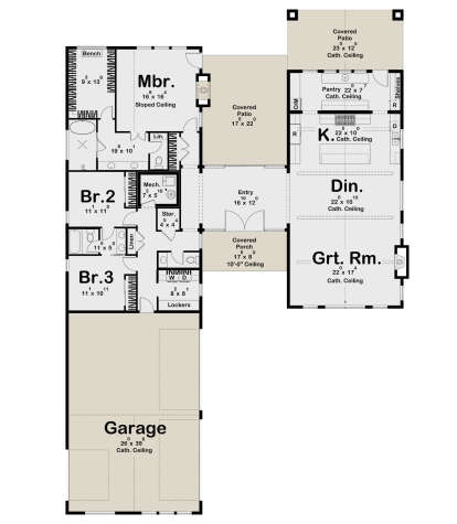 Main Floor  for House Plan #963-01087