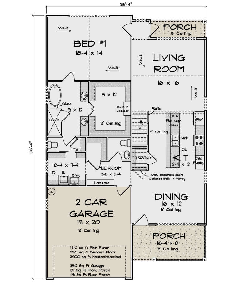 House Plan House Plan #32221 Drawing 1