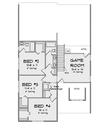 Second Floor for House Plan #4848-00439