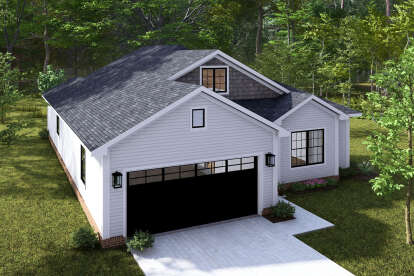Ranch House Plan #4848-00440 Elevation Photo