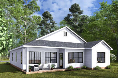 Ranch House Plan #4848-00440 Elevation Photo