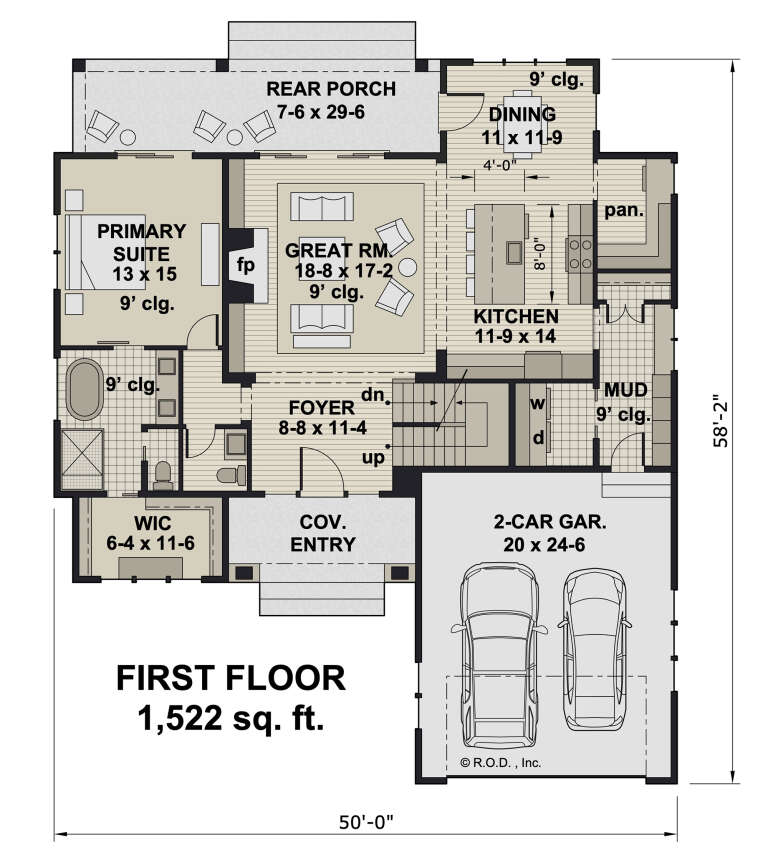 House Plan House Plan #32226 Drawing 1