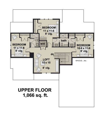 Second Floor for House Plan #098-00469