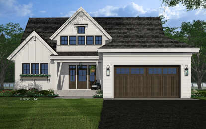 Modern Farmhouse House Plan #098-00470 Elevation Photo