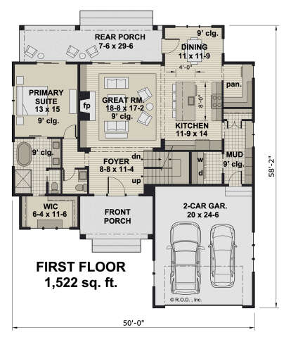 Main Floor  for House Plan #098-00471