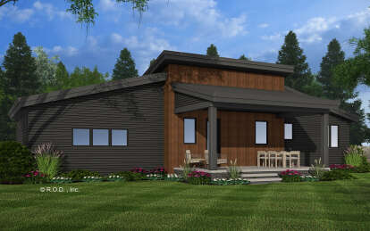 Contemporary House Plan #098-00472 Elevation Photo