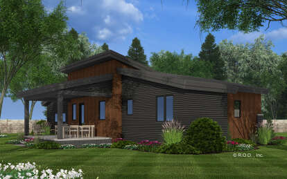 Contemporary House Plan #098-00472 Elevation Photo