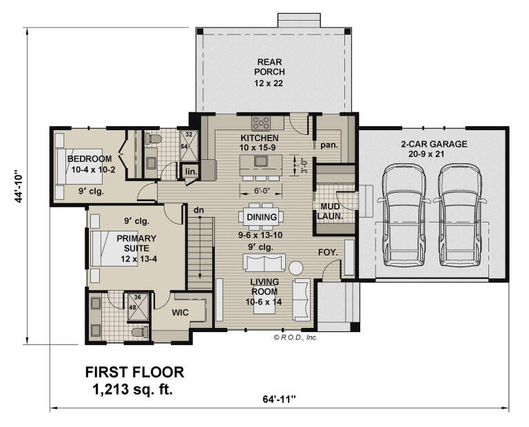 House Plan House Plan #32229 Drawing 1