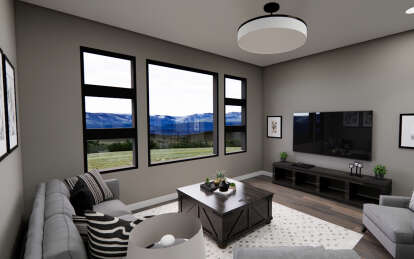 Contemporary House Plan #098-00472 Additional Photo