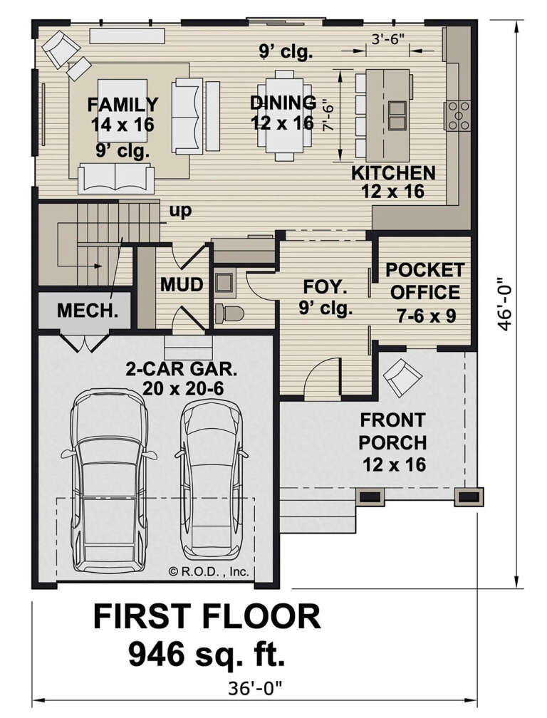 House Plan House Plan #32230 Drawing 1
