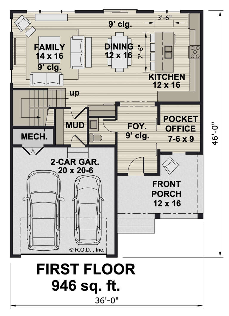 House Plan House Plan #32231 Drawing 1