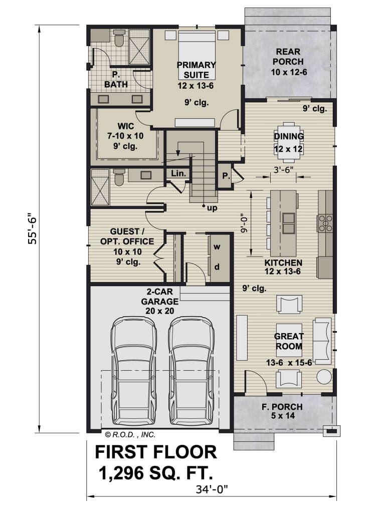 House Plan House Plan #32232 Drawing 1