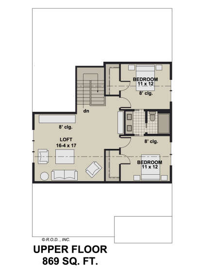 Second Floor for House Plan #098-00475