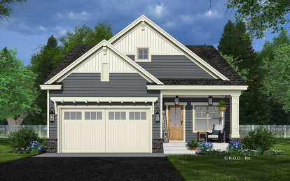 Craftsman House Plan #098-00476 Elevation Photo