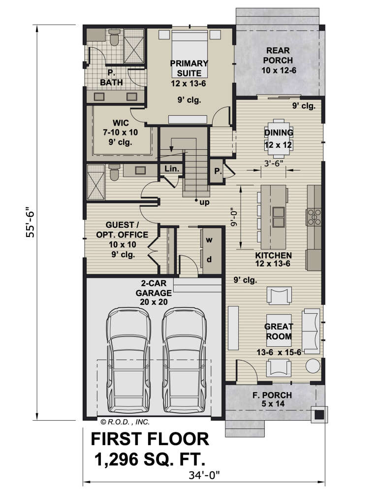House Plan House Plan #32233 Drawing 1