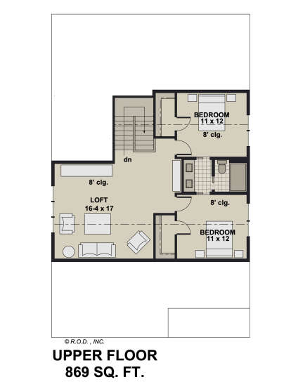 Second Floor for House Plan #098-00476