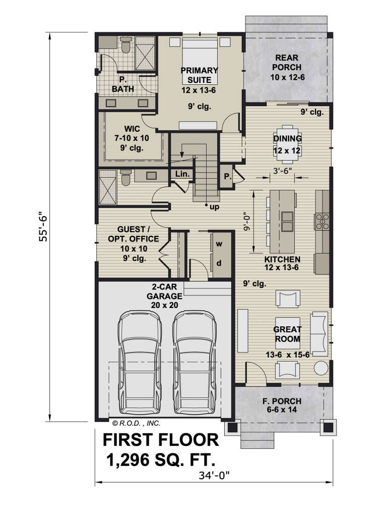 House Plan House Plan #32234 Drawing 1
