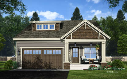 Craftsman House Plan #098-00478 Elevation Photo