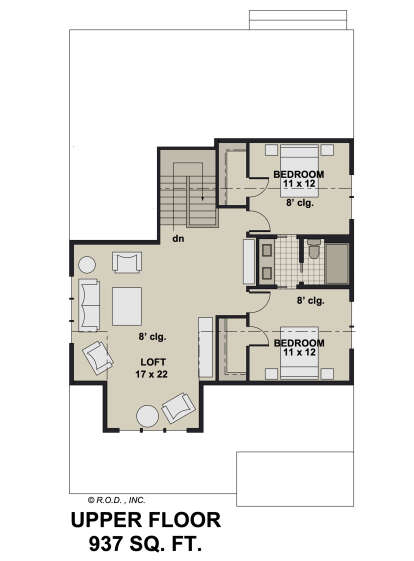 Second Floor for House Plan #098-00478