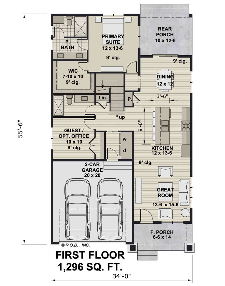 House Plan House Plan #32237 Drawing 1