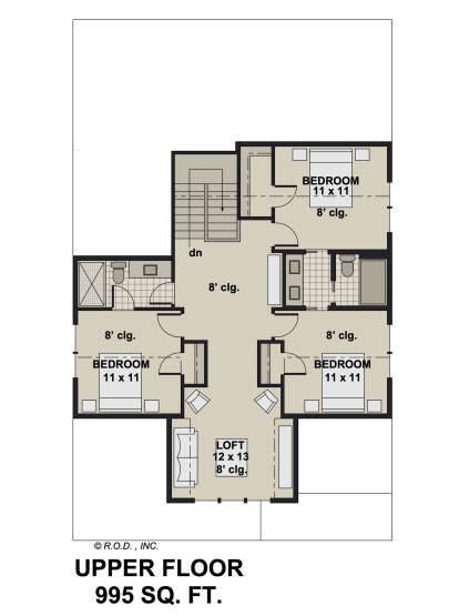Second Floor for House Plan #098-00480